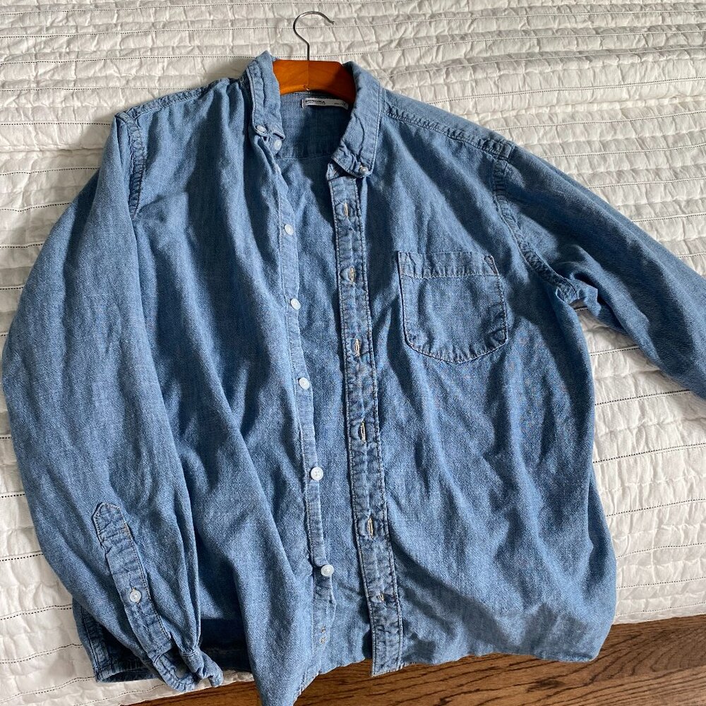Men's Medium Jean Shirt Blue